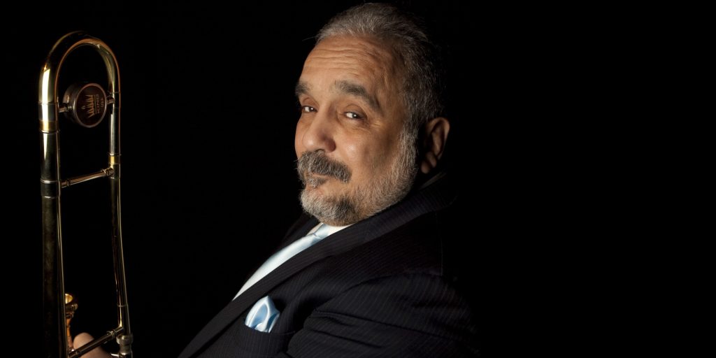 Willie Colon poses for a portrait in Mexico City, Thursday, March 5, 2009. The salsa musician is promoting his newest work called "El Malo Vol II: Prisioneros del Mambo," or "The Bad One Vol. II: Prisoners of Mambo." (AP Photo/Gregory Bull)