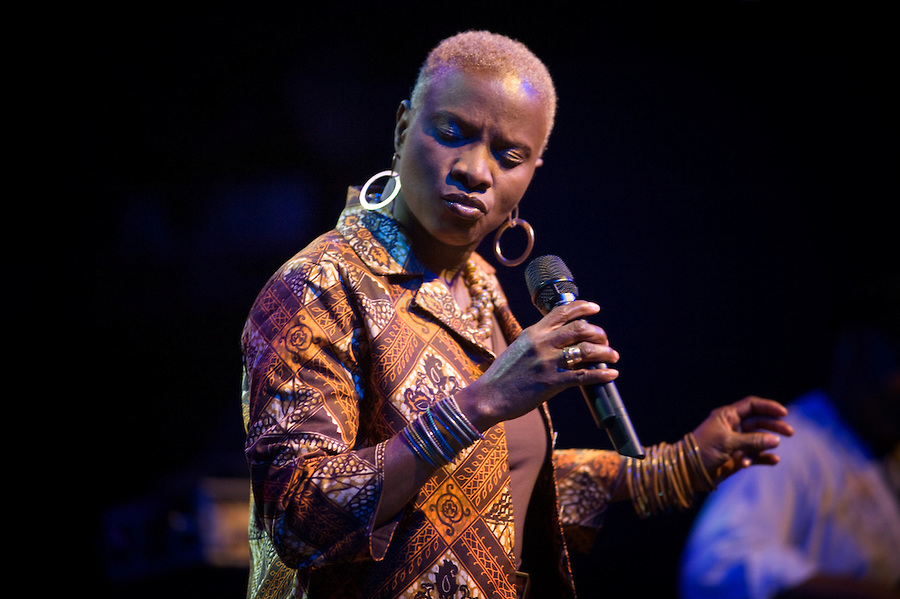 Scotland - January 22: CELTIC CONNECTIONS FESTIVAL Photo of Angelique KIDJO, Angelique Kidjo performing on stage (Photo by Ross Gilmore)