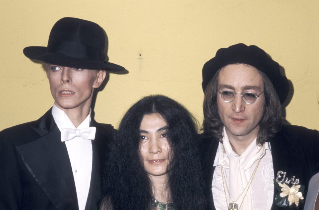 David Bowie, Yoko Ono and John Lennon (Photo by Ron Galella/WireImage)
