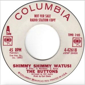 The Buttons - Shimmy Shimmy Watusi 45