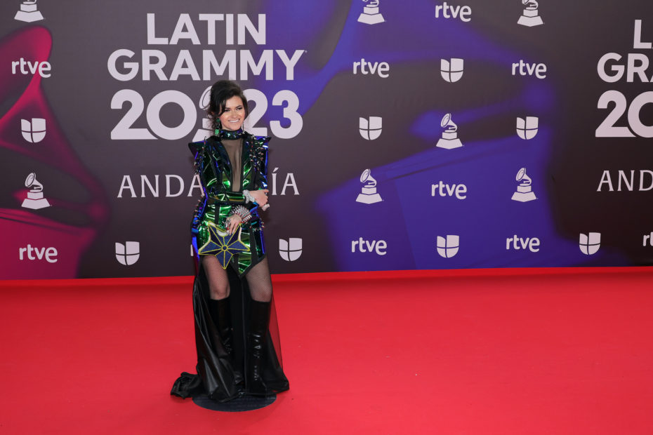 SEVILLE, SPAIN - NOVEMBER 16: Ali Stone attends The 24th Annual Latin Grammy Awards on November 16, 2023 in Seville, Spain. (Photo by Neilson Barnard/Getty Images for Latin Recording Academy)